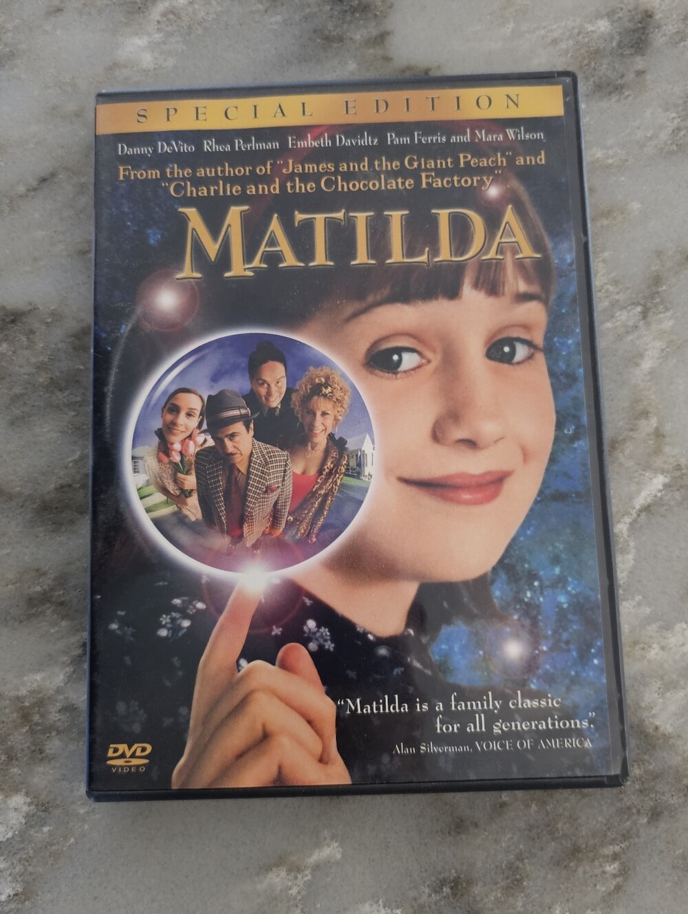 Matilda DVD Special Edition 1996 Family Comedy Movie Danny DeVito Mara Wilson PG